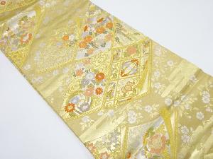 読み本に花鳥・古典柄織り出し袋帯